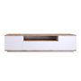 Hanah Home Soporte de TV Fr7-Aw Pino Atlántico y Blanco